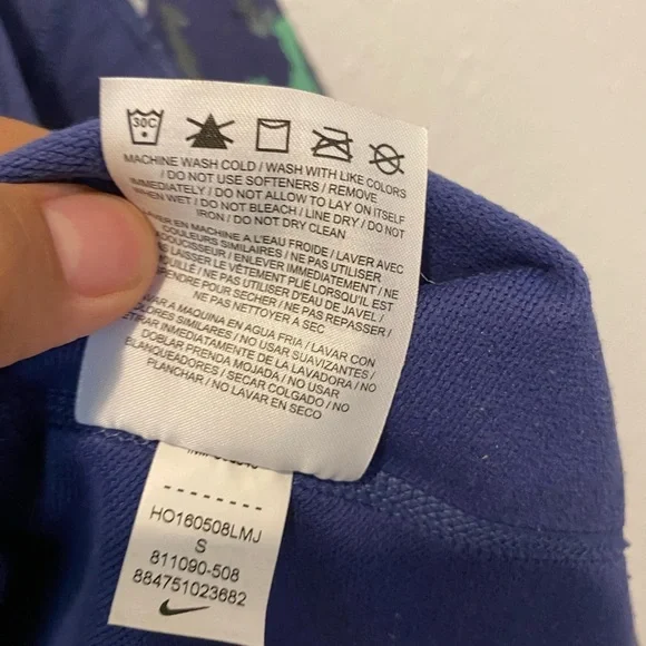 NIKE Women's Purple Pro Hyperwarm Half Zip Long Sleeve Shirt Sz. SMALL - Picture 5 of 5